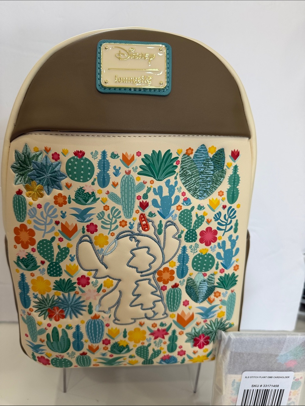 Loungefly Disney Lilo & Stitch Cacti Embroidered Mini Backpack & Card Holder
